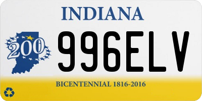 IN license plate 996ELV