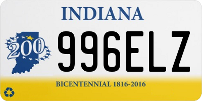 IN license plate 996ELZ