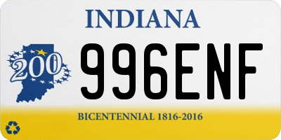 IN license plate 996ENF