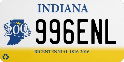 IN license plate 996ENL