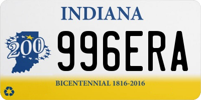 IN license plate 996ERA