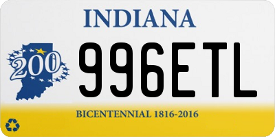 IN license plate 996ETL