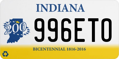 IN license plate 996ETO