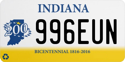 IN license plate 996EUN