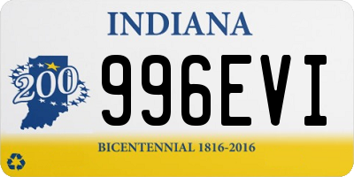 IN license plate 996EVI