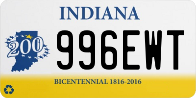 IN license plate 996EWT