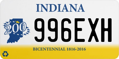 IN license plate 996EXH