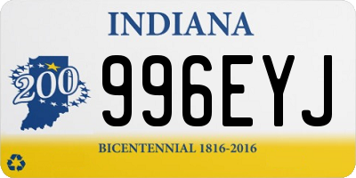 IN license plate 996EYJ