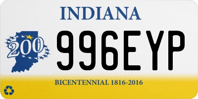 IN license plate 996EYP