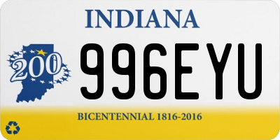 IN license plate 996EYU