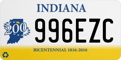 IN license plate 996EZC