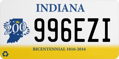 IN license plate 996EZI