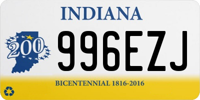 IN license plate 996EZJ