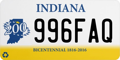 IN license plate 996FAQ