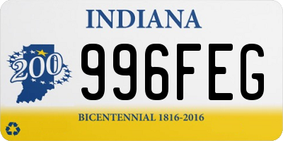 IN license plate 996FEG