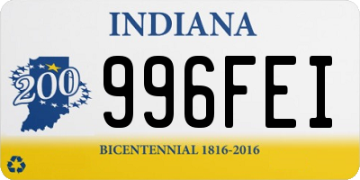 IN license plate 996FEI