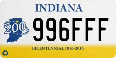 IN license plate 996FFF