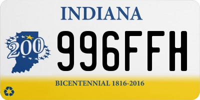 IN license plate 996FFH