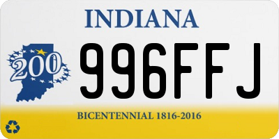 IN license plate 996FFJ