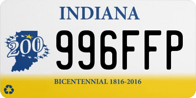 IN license plate 996FFP