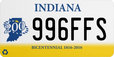 IN license plate 996FFS