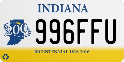 IN license plate 996FFU