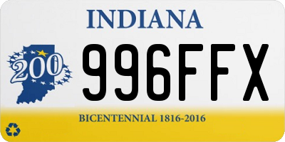 IN license plate 996FFX