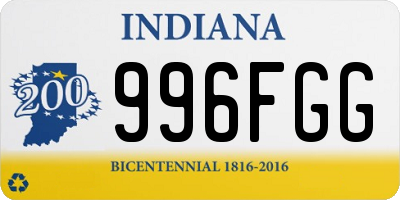 IN license plate 996FGG