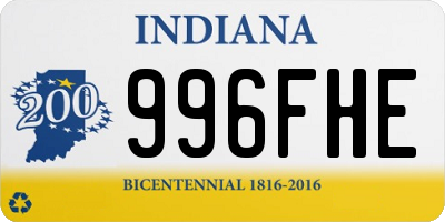 IN license plate 996FHE