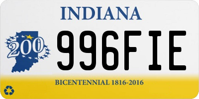 IN license plate 996FIE