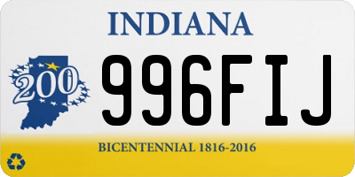 IN license plate 996FIJ