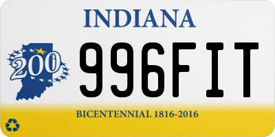 IN license plate 996FIT