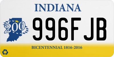 IN license plate 996FJB