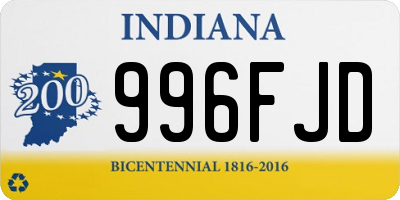 IN license plate 996FJD