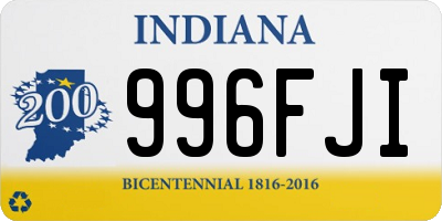 IN license plate 996FJI