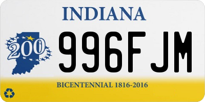 IN license plate 996FJM