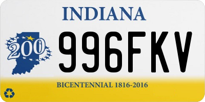 IN license plate 996FKV