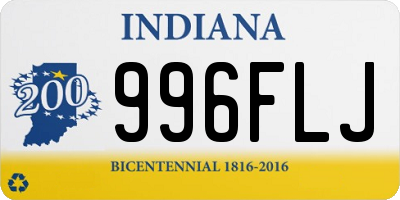 IN license plate 996FLJ