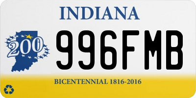 IN license plate 996FMB