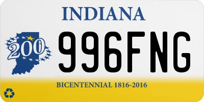 IN license plate 996FNG