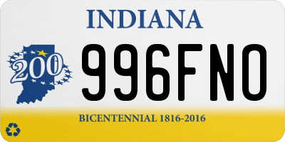 IN license plate 996FNO