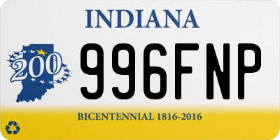 IN license plate 996FNP