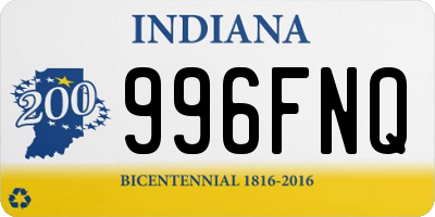 IN license plate 996FNQ