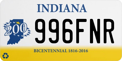 IN license plate 996FNR