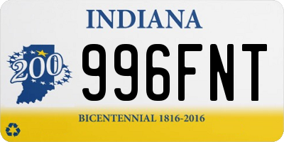 IN license plate 996FNT