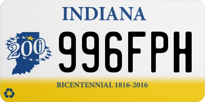 IN license plate 996FPH