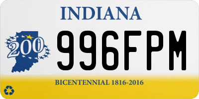 IN license plate 996FPM