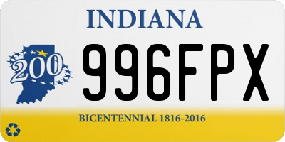 IN license plate 996FPX