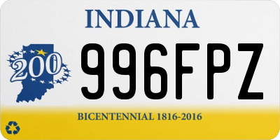 IN license plate 996FPZ