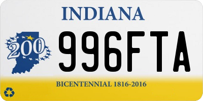 IN license plate 996FTA